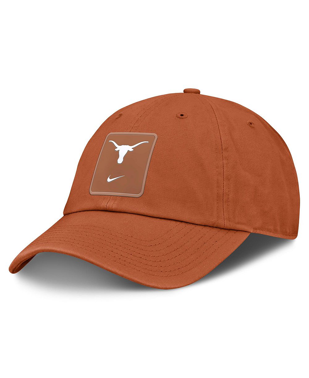 Мужская и женская кепка Nike Texas Orange Texas Longhorns 2026 Sideline Club с регулируемым размером