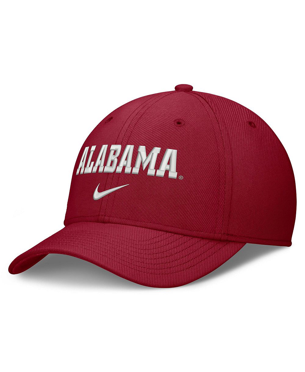 Nike Мужская кепка Crimson Alabama Crimson Tide Rise On-Field SwooshFlex Dri-FIT Flex