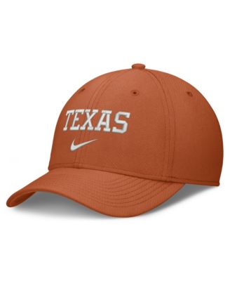 Nike Men's Texas Orange Texas Longhorns Rise On-Field SwooshFlex Dri-FIT Flex Hat