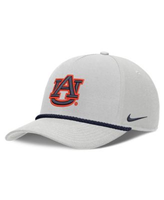 Мужская и женская кепка Nike Gray Auburn Tigers Rope Rise Adjustable