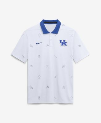 Nike Men's White Kentucky Wildcats Vapor Pattern Dri-FIT Polo Shirt