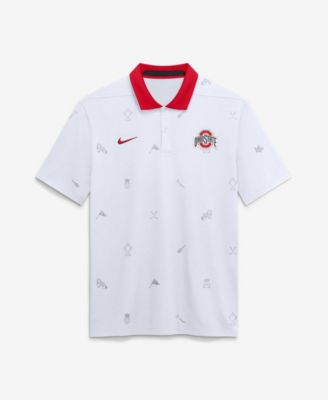 Nike Men's White Ohio State Buckeyes Vapor Pattern Dri-FIT Polo Shirt