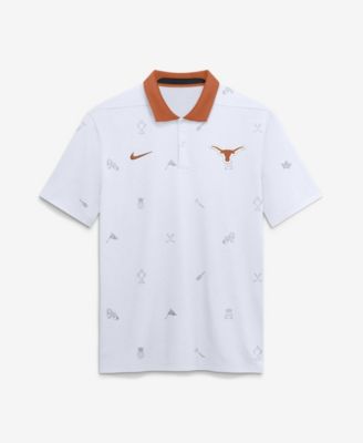 Nike Men's White Texas Longhorns Vapor Pattern Dri-FIT Polo Shirt
