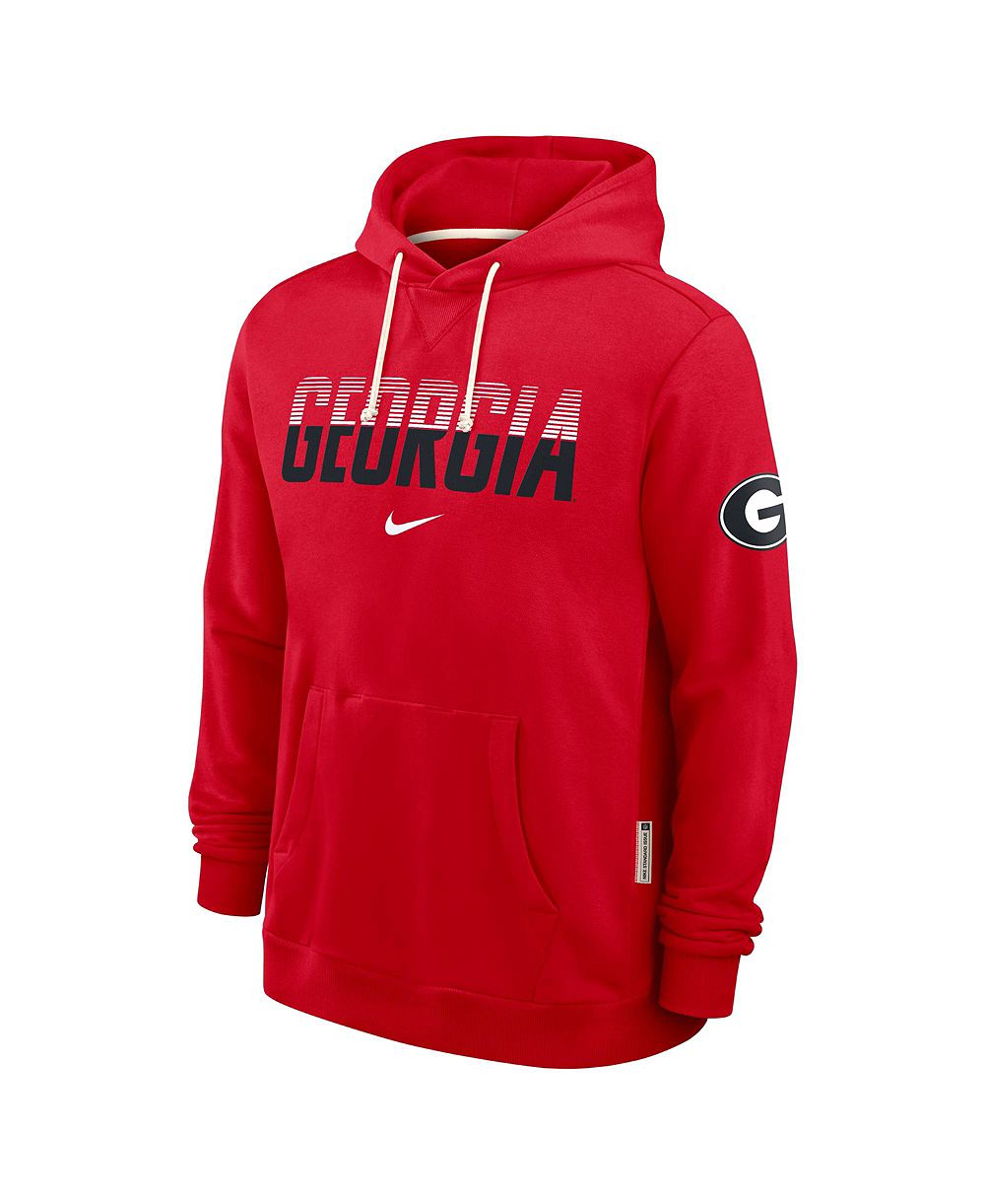 Мужская джерси Nike Red Georgia Bulldogs 2026 Sideline Standard Issue Dri-FIT Hoodie