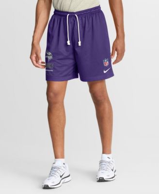 Мужские шорты Nike Minnesota Vikings Purple/Platinum Sideline Standard Issue Dri-FIT Reversible