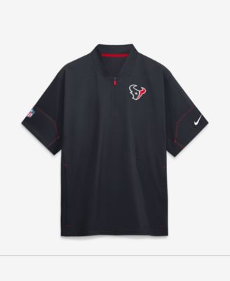 Мужская куртка-ветровка Nike Navy Houston Texans Sideline Short Sleeve Quarter-Zip Coaches