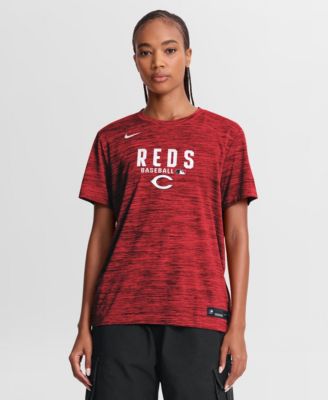 Nike Женская красная футболка Cincinnati Reds Velocity Dri-FIT