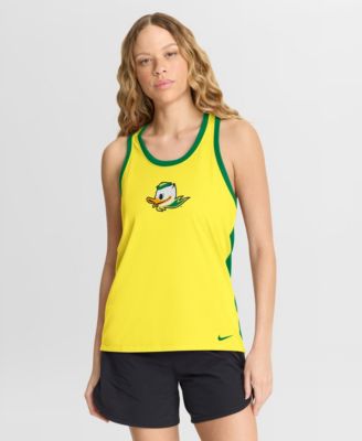 Nike Женская Yellow Oregon Ducks Racerback Tank Top