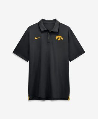 Nike Men's Black Iowa Hawkeyes 2026 Sideline Tour Dri-FIT Polo Shirt