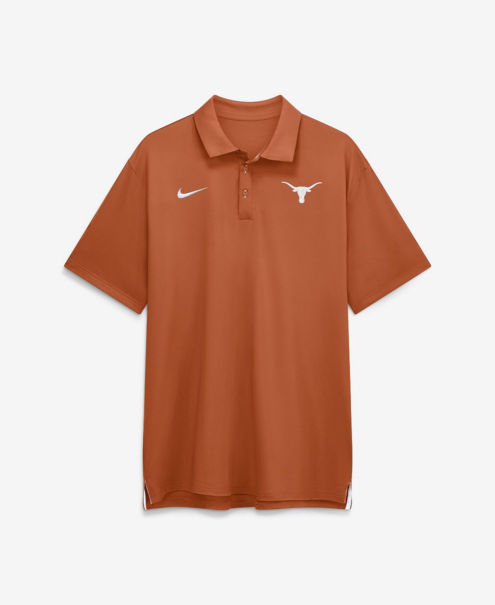 Nike Men's Texas Orange Texas Longhorns 2026 Sideline Tour Dri-FIT Polo Shirt