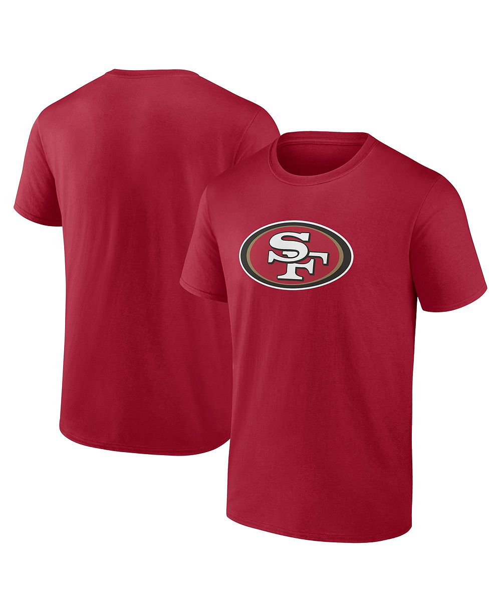 Logo Athletic Men's Scarlet San Francisco 49ers Primary Logo T-Shirt
