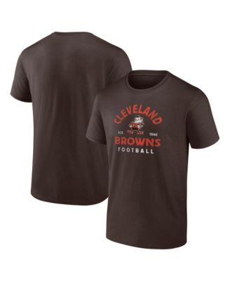 Мужская футболка Logo Athletic Cleveland Browns Arch коричневая