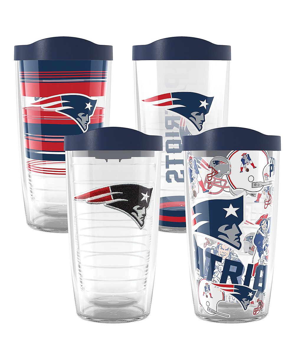 Классический стакан Tervis New England Patriots 4-Pack 16oz.
