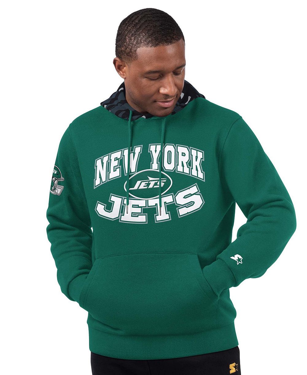 Мужское худи Starter Green New York Jets Thursday Night Gridiron Pullover
