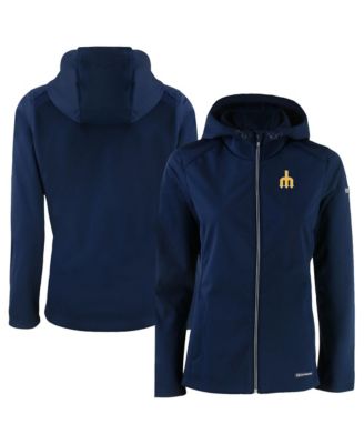 Женская мягкая ветровка Cutter & Buck Seattle Mariners Evoke Eco Softshell Full-Zip