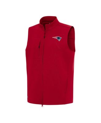 Antigua Мужской красный жилет New England Patriots Demand Full-Zip