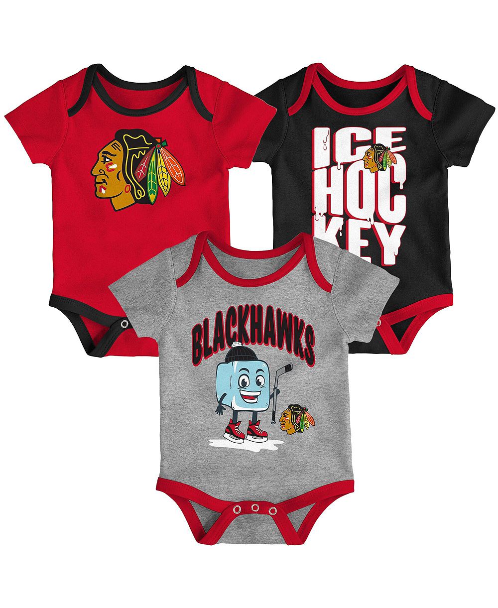 Детский набор боди Outerstuff Chicago Blackhawks, 3 части