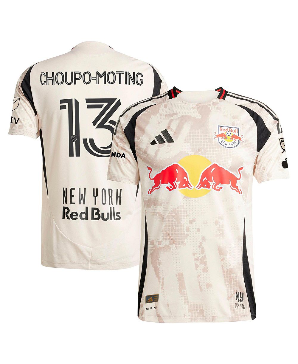 Adidas Men's Eric Maxim Choupo-Moting Tan New York Red Bulls 2025 Stone Kit Authentic Player Jersey