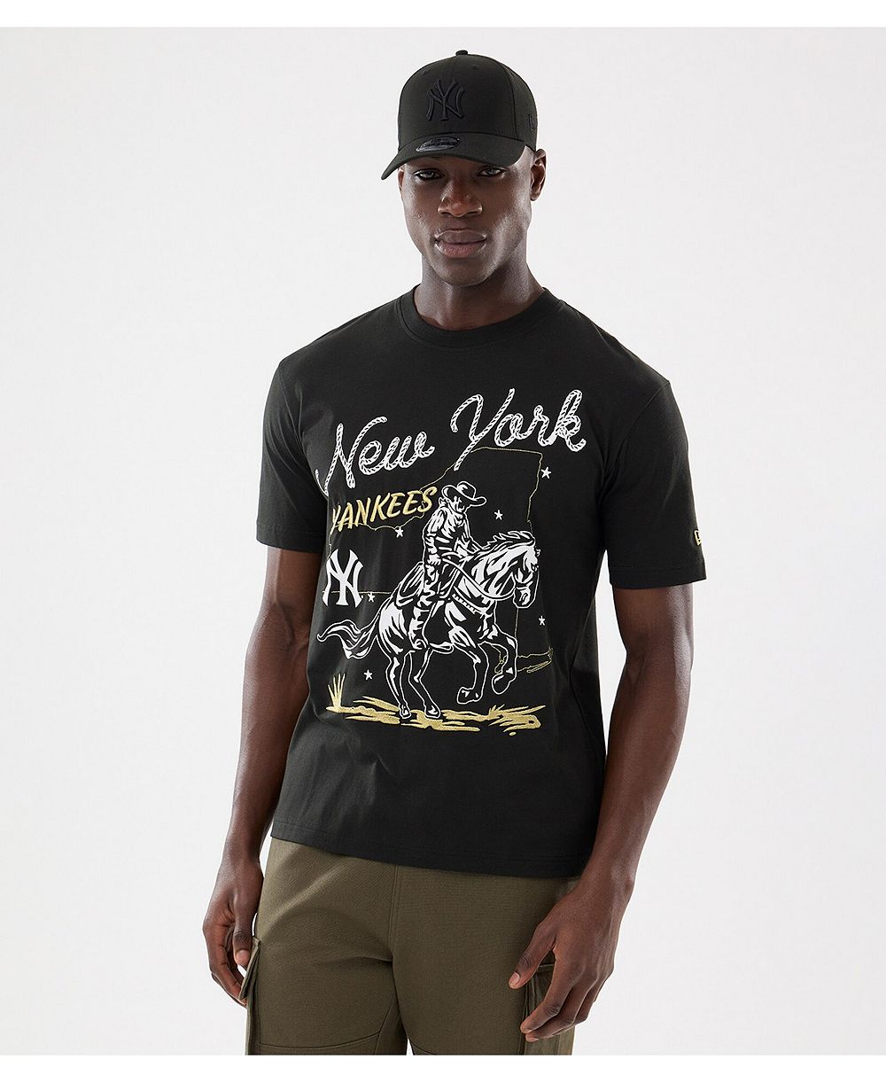 Мужская футболка New Era Black New York Yankees Injection Lifestyle Urban Ranchwear