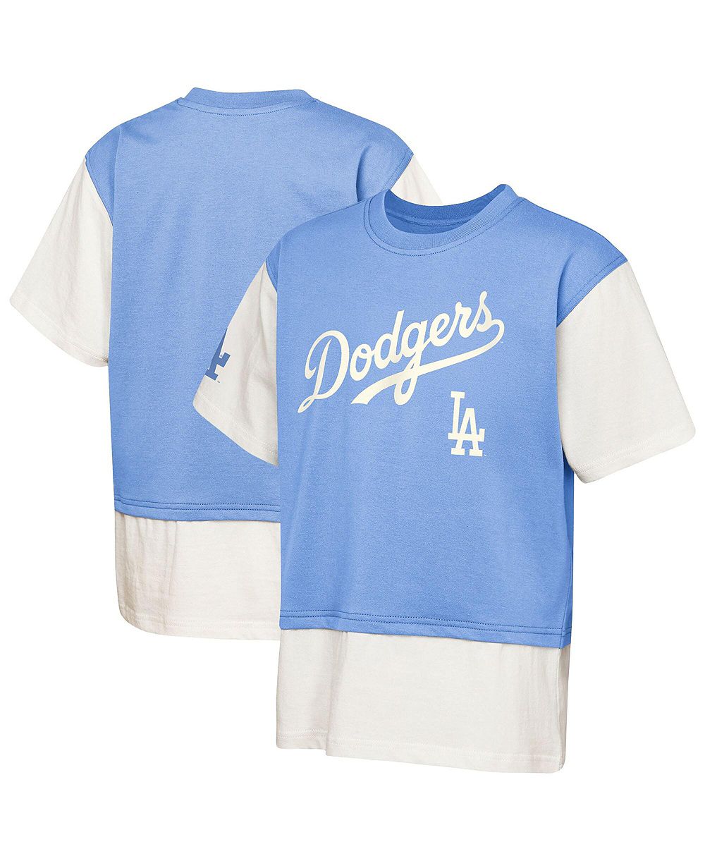 Футболка Outerstuff Los Angeles Dodgers Ultimate Pastels Premium Double Run для мальчиков и девочек