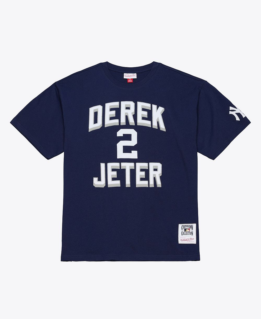 Мужская футболка Mitchell & Ness Derek Jeter Navy New York Yankees Player Collection Premium