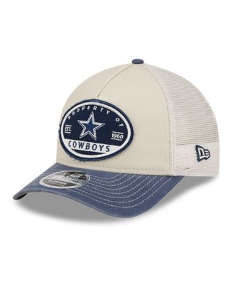 Мужская кепка New Era Men's Natural Dallas Cowboys Frayed M-Crown A-Frame 9FORTY Adjustable Hat