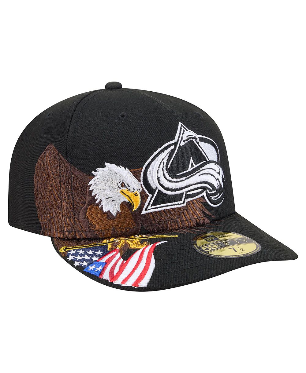 Мужская кепка New Era Colorado Avalanche Freedom Pre-Curved 59FIFTY Fitted Black