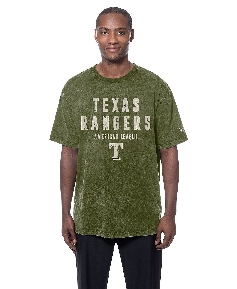 Мужская футболка New Era Olive Texas Rangers 2026 Armed Forces Day
