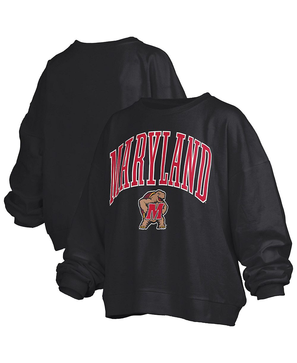 Женская толстовка Pressbox Black Maryland Terrapins Janise Fleece Sweatshirt