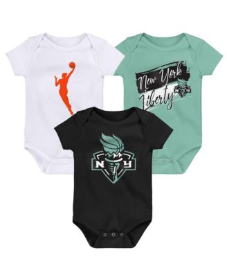 Outerstuff Baby Boys and Girls 3-Piece New York Liberty Destiny Creeper Set