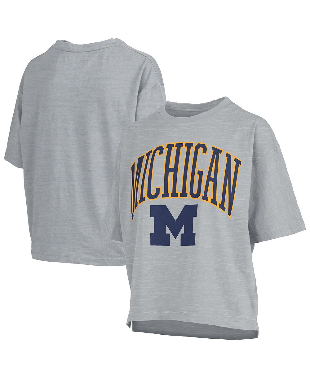 Женская футболка Pressbox Michigan Wolverines Nelson, цвет gray