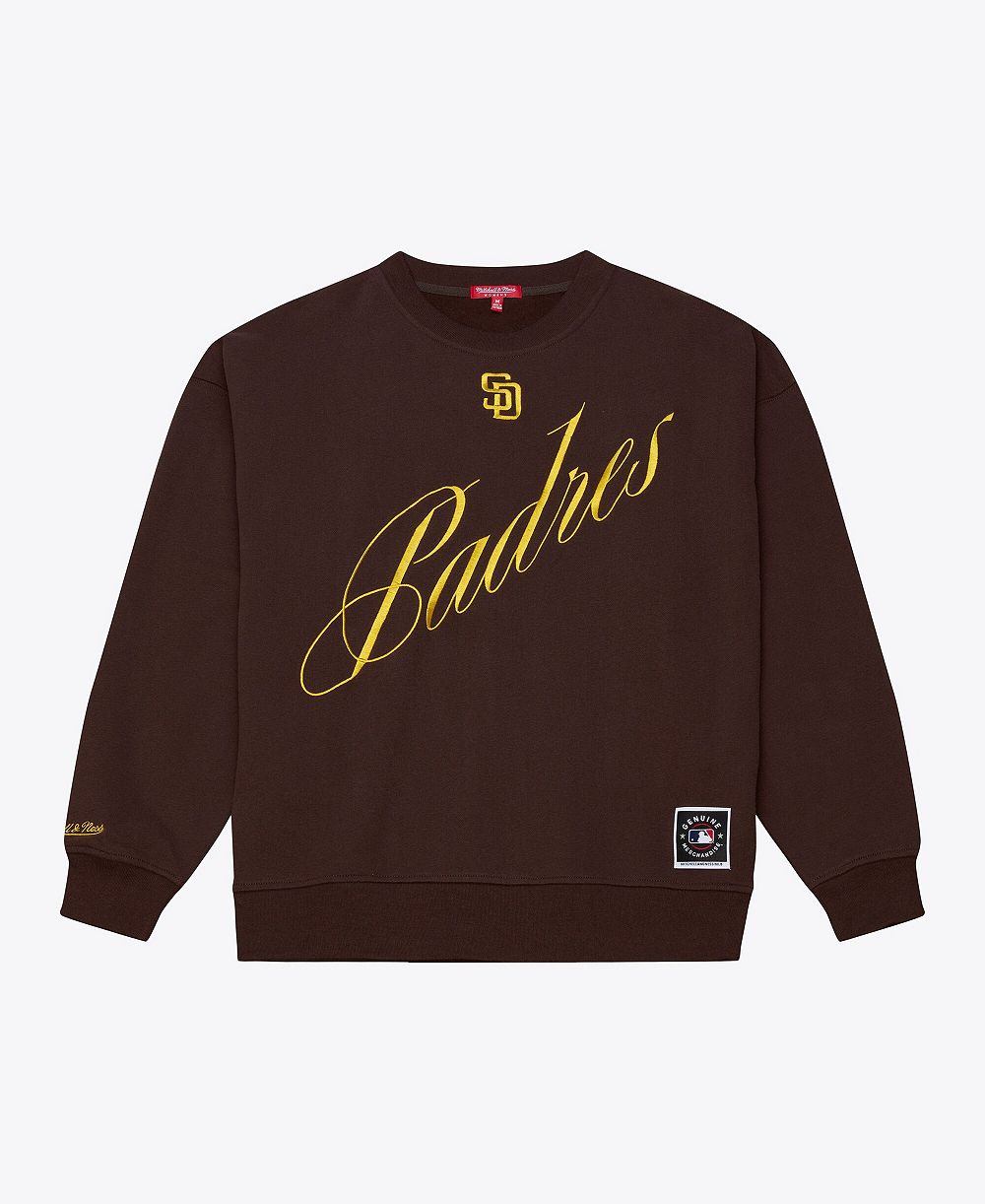 Женское свитшот Mitchell & Ness Brown San Diego Padres Script