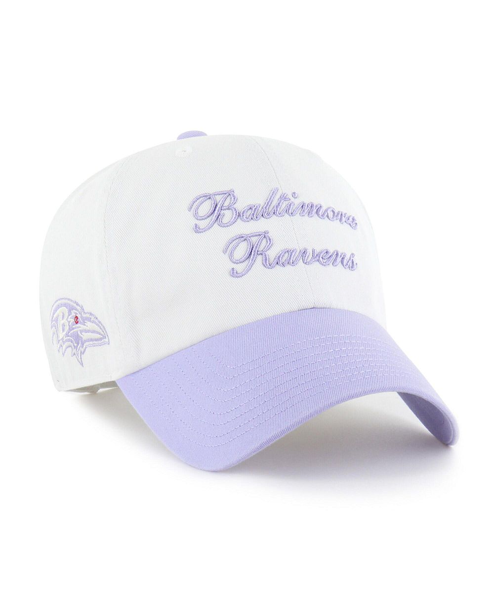 '47 Brand Women's White Baltimore Ravens Gelato Two-Tone Clean Up Adjustable Hat