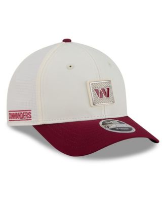 New Era Men's Cream/Burgundy Washington Commanders 2026 NFL Training Camp 9FORTY Adjustable Hat