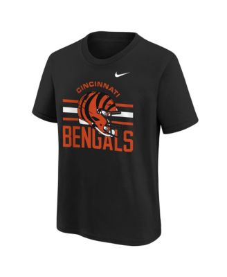 Nike Big Boys and Girls Black Cincinnati Bengals Team Issue T-Shirt