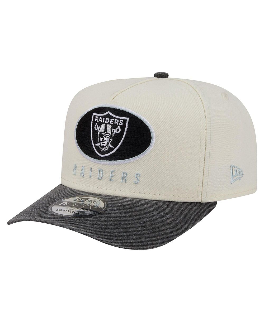 Мужская кепка New Era Las Vegas Raiders Washed A-Frame 9FIFTY Snapback Cream/Black