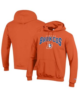 Мужское худи Champion Orange Denver Broncos Powerblend Arch over Logo