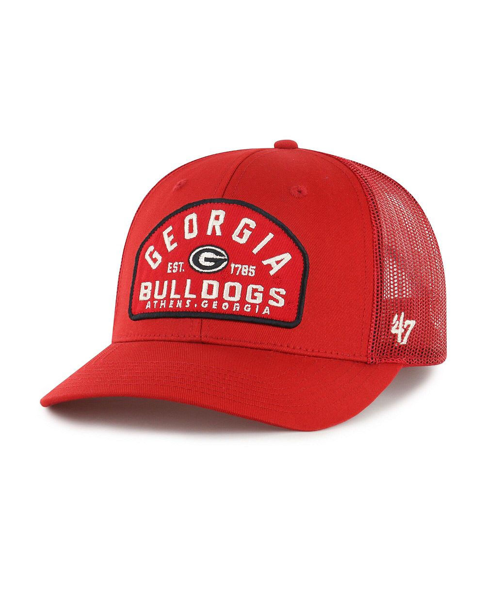 '47 Brand Мужская регулируемая кепка trucker Leland Georgia Bulldogs, красная