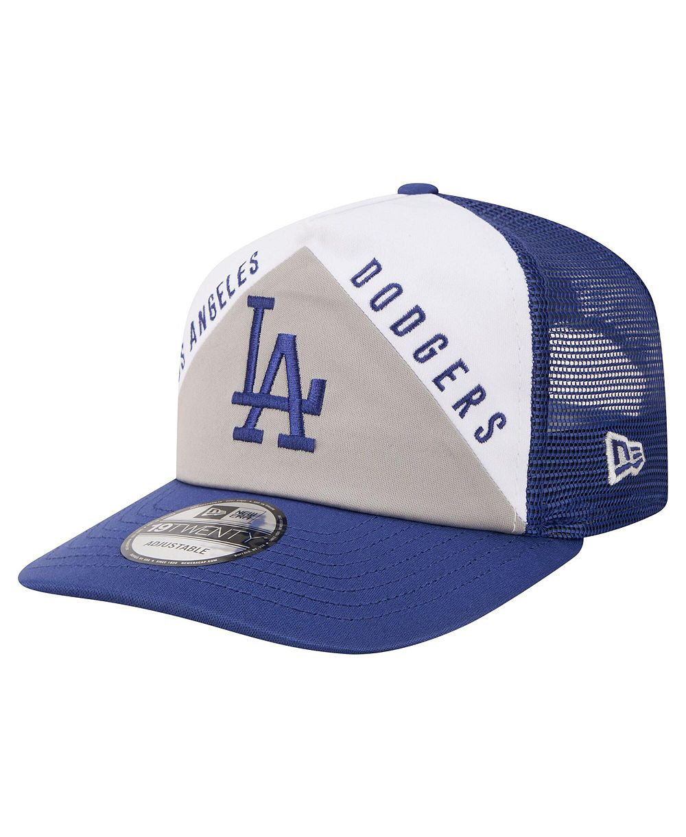 Мужская кепка New Era White/Royal Los Angeles Dodgers Retro Cut 19TWENTY Adjustable Trucker Hat