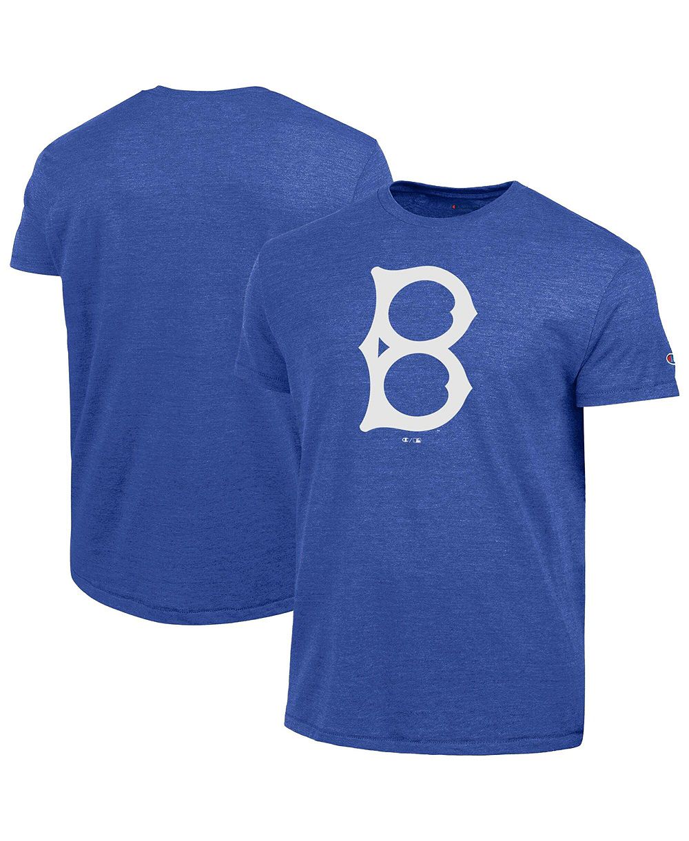 Мужская футболка Champion Royal Brooklyn Dodgers Cooperstown Logo Tri-Blend