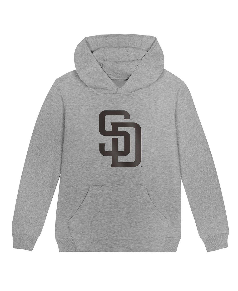 Outerstuff Preschool Heather Gray San Diego Padres Logo Fleece Худи