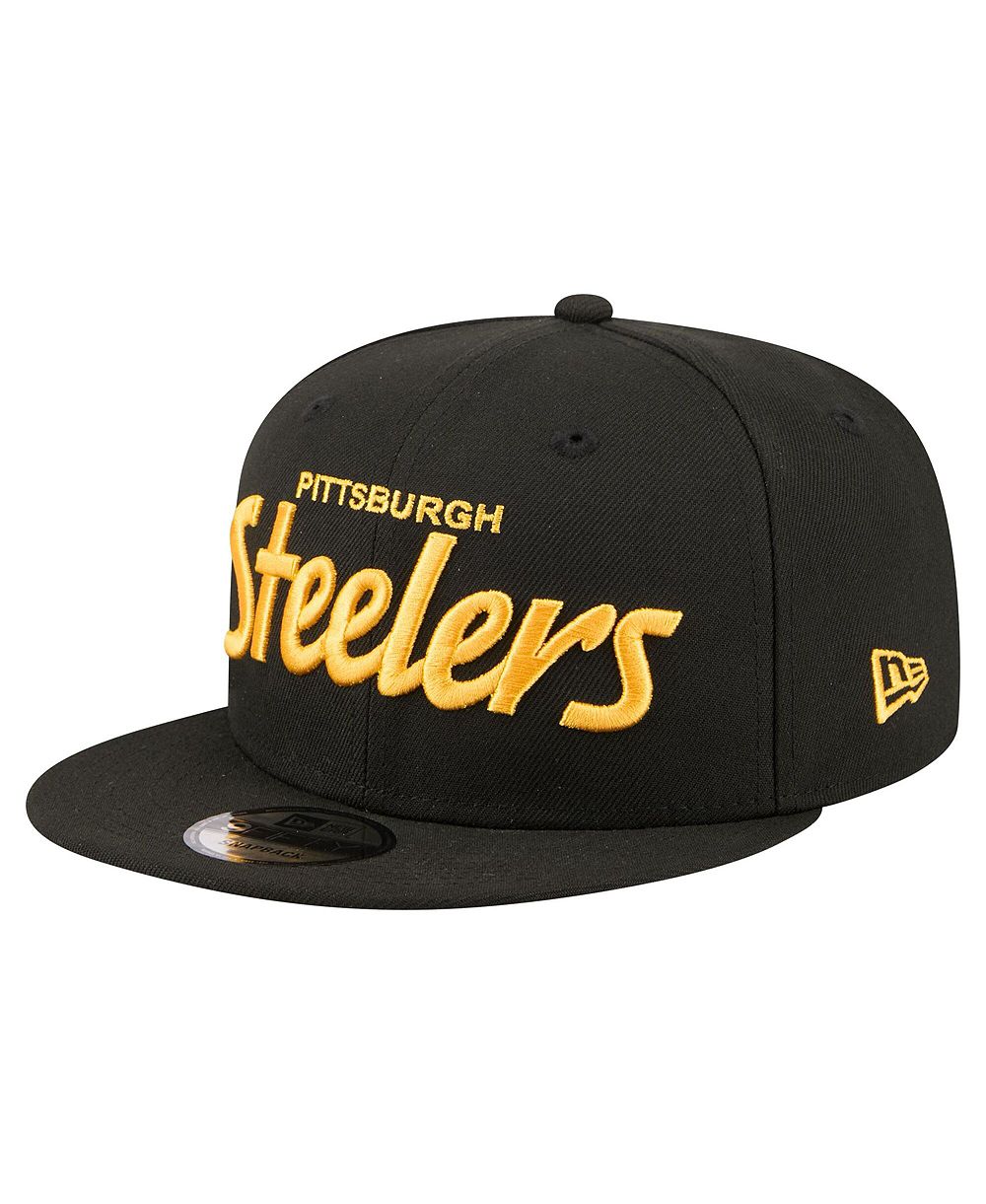 New Era Мужская Black Pittsburgh Steelers 9FIFTY Snapback Hat