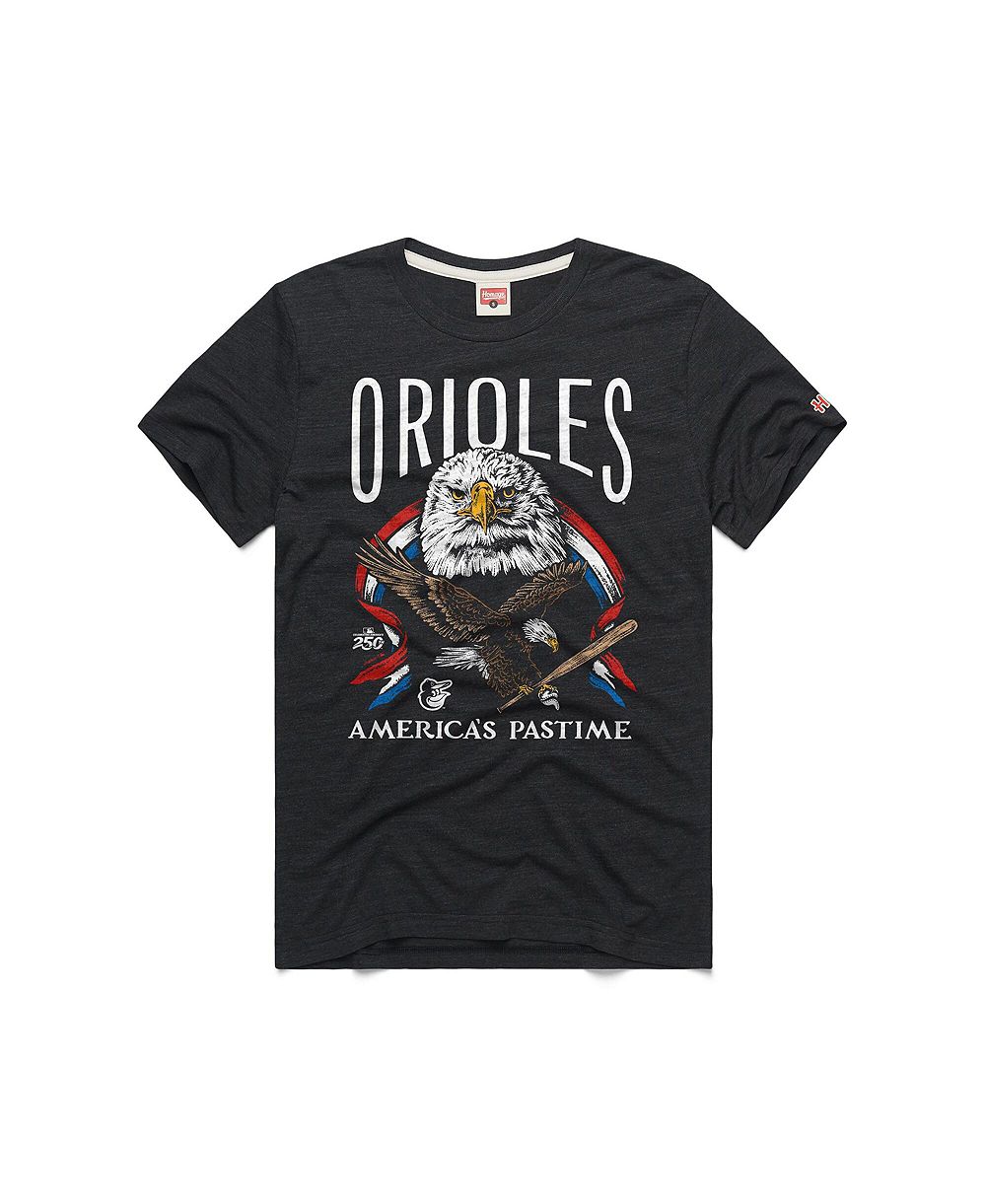 Homage Мужская угольная футболка Baltimore Orioles America's Pastime Tri-Blend
