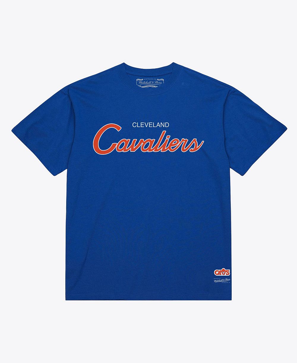Mitchell & Ness Men's Royal Cleveland Cavaliers Wordmark T-Shirt