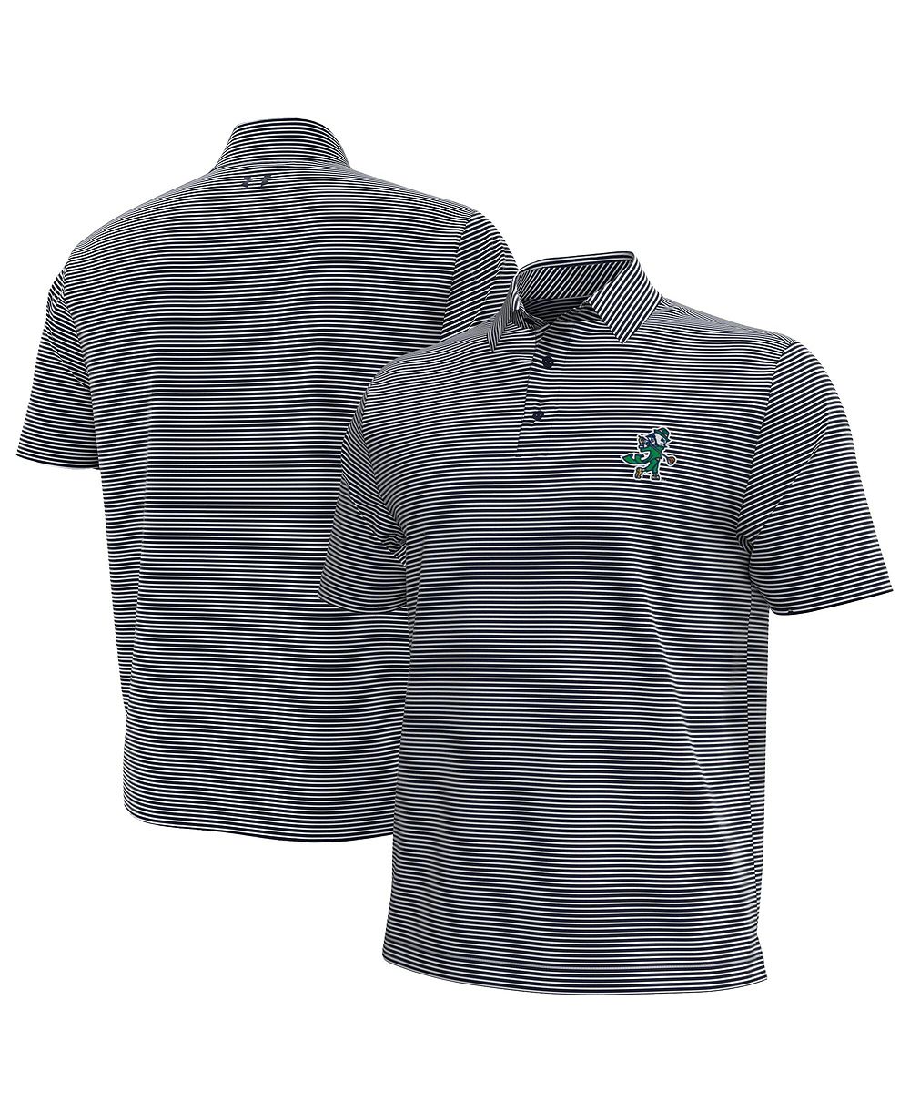 Under Armour мужская поло-рубашка Navy/White Notre Dame Fighting Irish Golf Leprechaun Aura Stripe