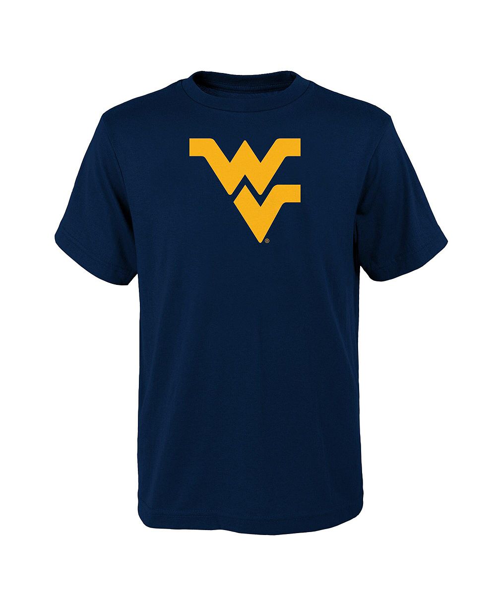Детская футболка Outerstuff Navy West Virginia Mountaineers Primary Logo