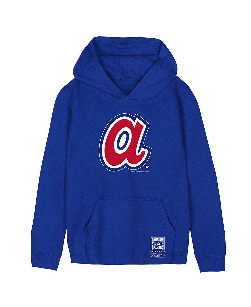Mitchell & Ness Худи с ретро логотипом Atlanta Braves для мальчиков и девочек