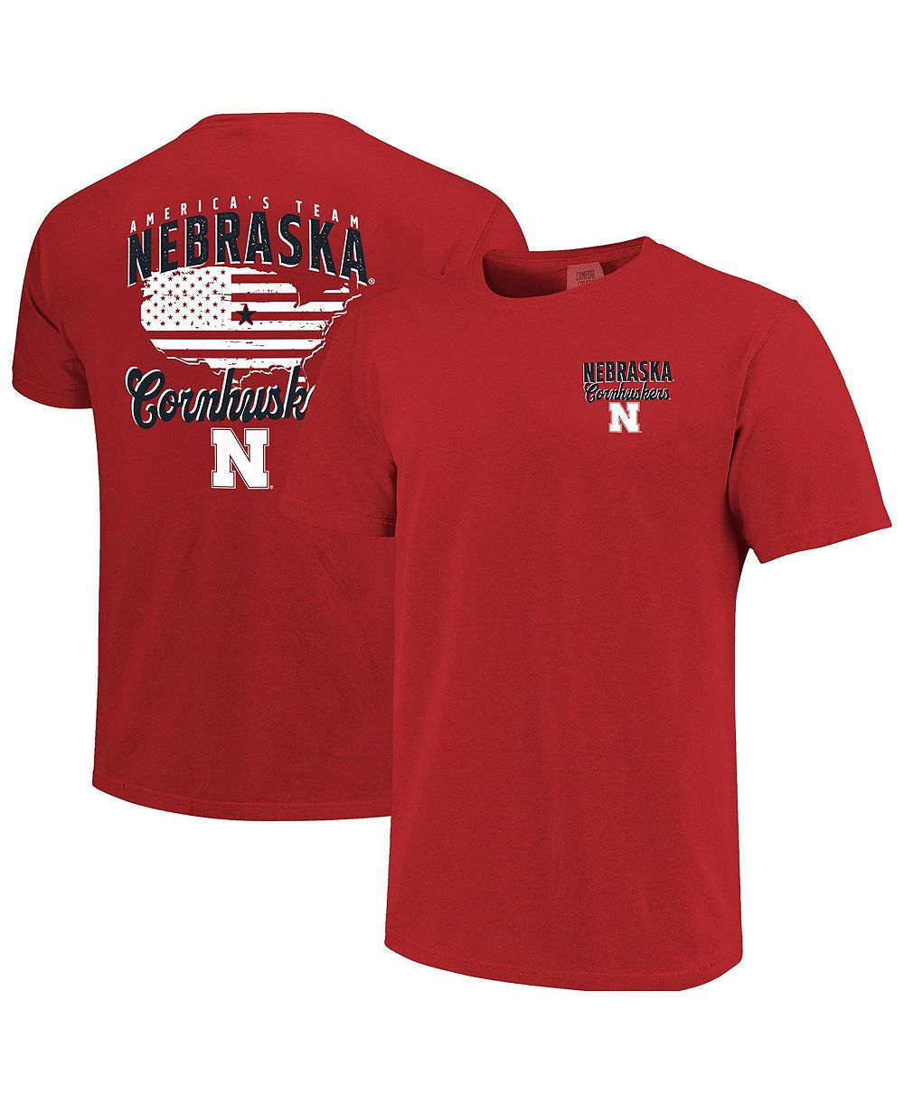 Image One Men's Scarlet Nebraska Huskers America's Team T-Shirt