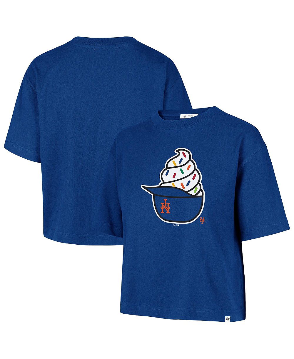 Женская футболка '47 Brand Royal New York Mets Ice Cream Helmet