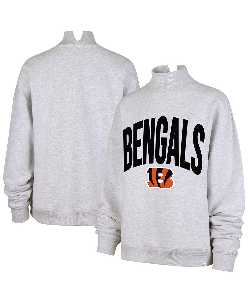 '47 Brand Женская толстовка Cincinnati Bengals Subtle Muse Mock Neck, серая
